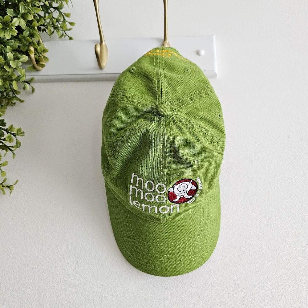 Moo Moo Lemon Parody Adjustable Green Cotton Baseball Cap – Cows Whistler Canada